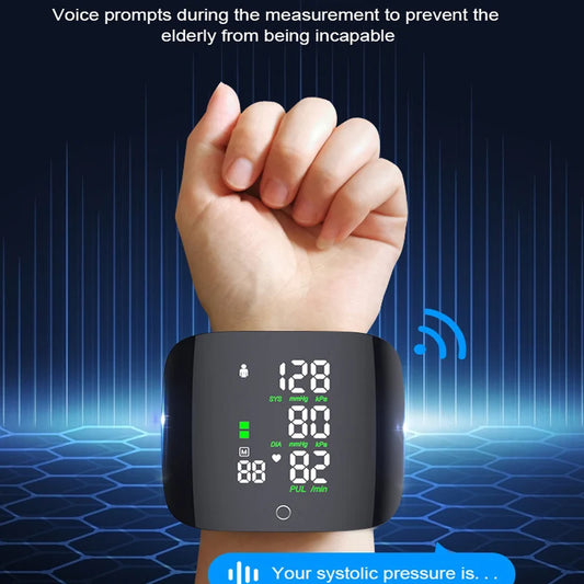 Purilite Select Digital Wrist Blood Pressure Monitor – Portable BP Monitor with Heart Rate Tracking, USB Powered, Easy-Read Display for Home Use - PuriLite