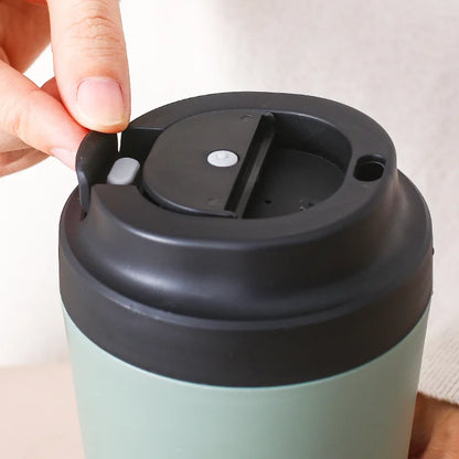 Purilite Select – 380ML Ceramic Coffee Mug with Lid (Modern Minimalist Style)