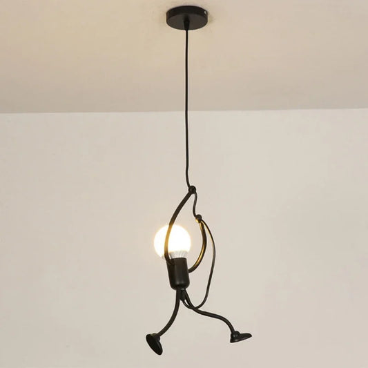 Purilite Select Modern Ceiling Lamp – Little Man Pendant Light – Chandelier LED Ceiling Lamp – Unique Hanging Man Lamp for Living Room & Bedroom