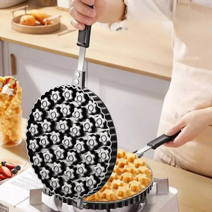 Non-Stick Aluminum Cake Mold 19 Hole Plum Blossom Design Easy Release for Home Baking Pastries Sandwiches Baking Accessories - PuriLite