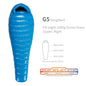 Purilite Select Lightweight Goose Down Sleeping Bag | 800FP Backpacking Winter Camping Mummy Sleeping Bag