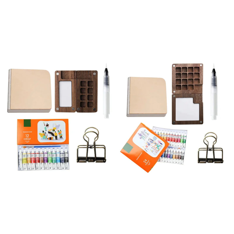 Purilite Select Portable 12-Color Watercolor Paint Box Set
