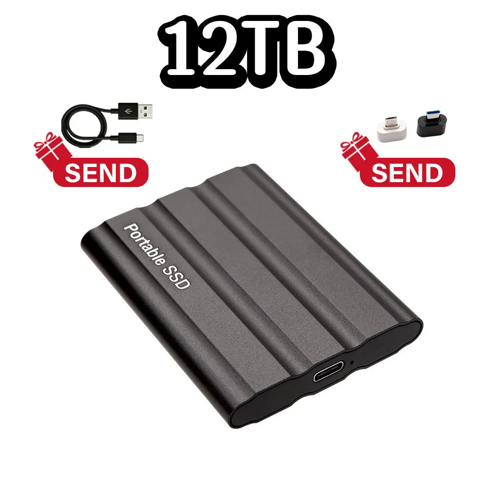 Purilite Select Portable External SSD USB 3.1 Type-C High-Speed Solid State Drive 1TB, 2TB, 4TB, 8TB, 12TB, 16TB, 32TB, 64TB & 128TB for Laptop, Desktop, Windows, macOS & Android