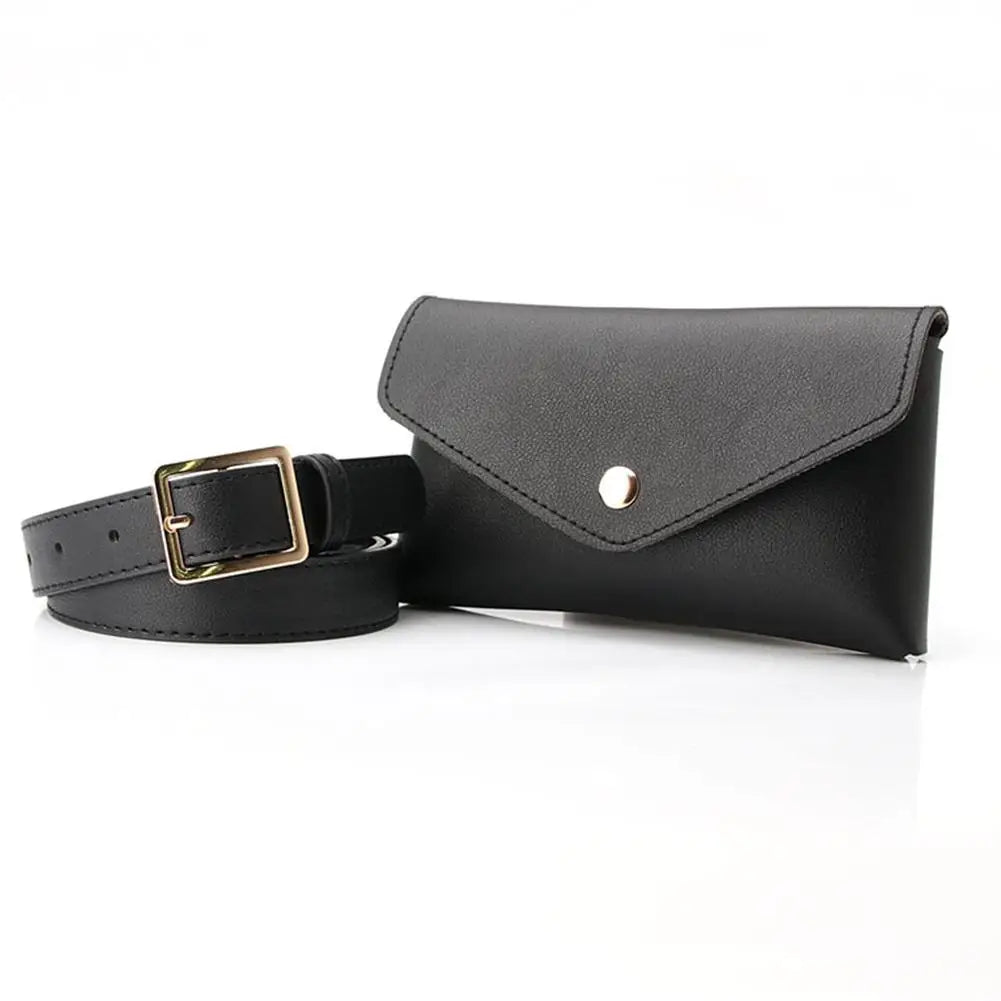 Purilite Women’s PU Leather Waist Bag