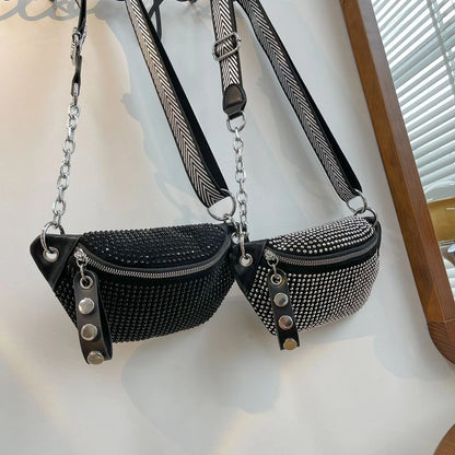 Purilite Select Women’s Diamond PU Leather Belt Bag