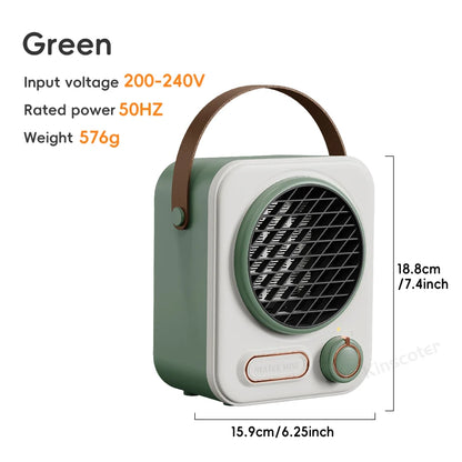 Electric Mini Fan Heater Warm Blower Portable Desktop Household Wall Home Heating Stove Radiator Warmer Machine For Winter