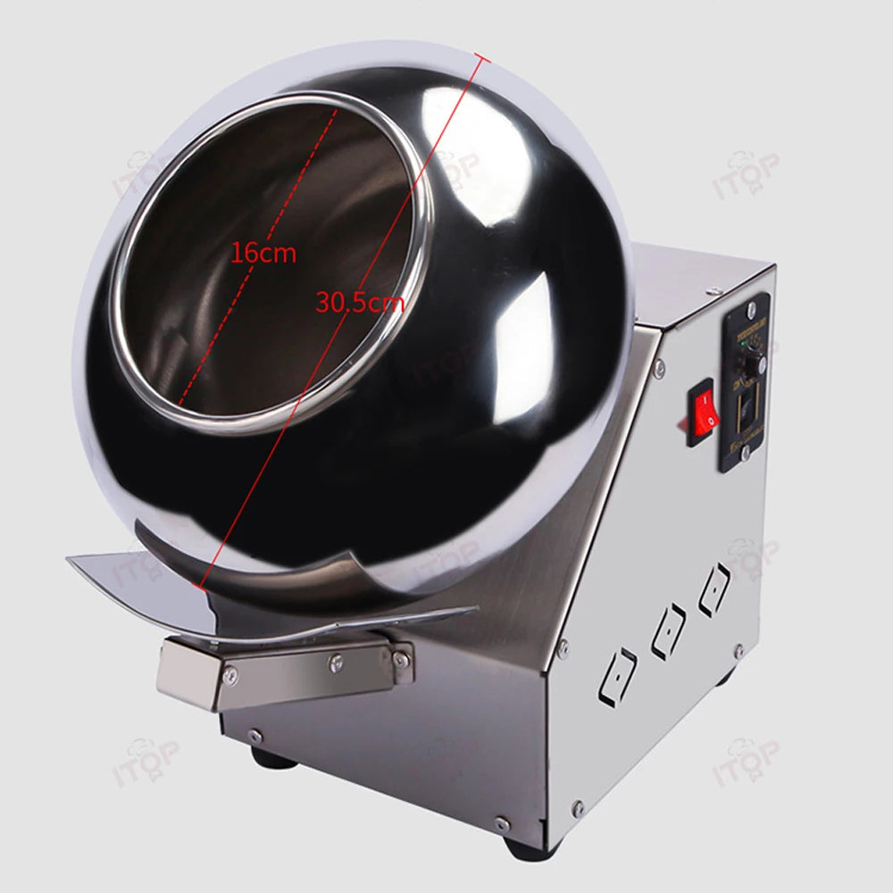 Purilite Select Chocolate Sugar Coating Machine | Commercial Candy Coater | 30cm Roller Dragee Polishing Machine - PuriLite