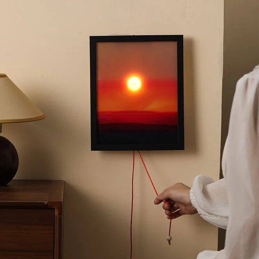 Purilite Select Sunrise Sunset Ambient Lamp – Modern Lift-Up Wall Decor Light, Minimalist Bedroom & Living Room Mood Lighting - PuriLite