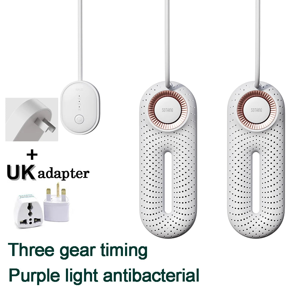 Purilite Select | Portable Electric Shoe Dryer with Timer & Constant Temperature Drying