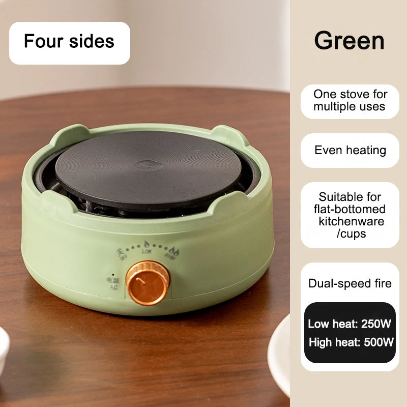 110V/220V Multifunctional Electric Pottery Stove Hot Plate 500W Tea Brewer Water Boiler Coffee Moka Heating Furnace Stew Cooker - PuriLite