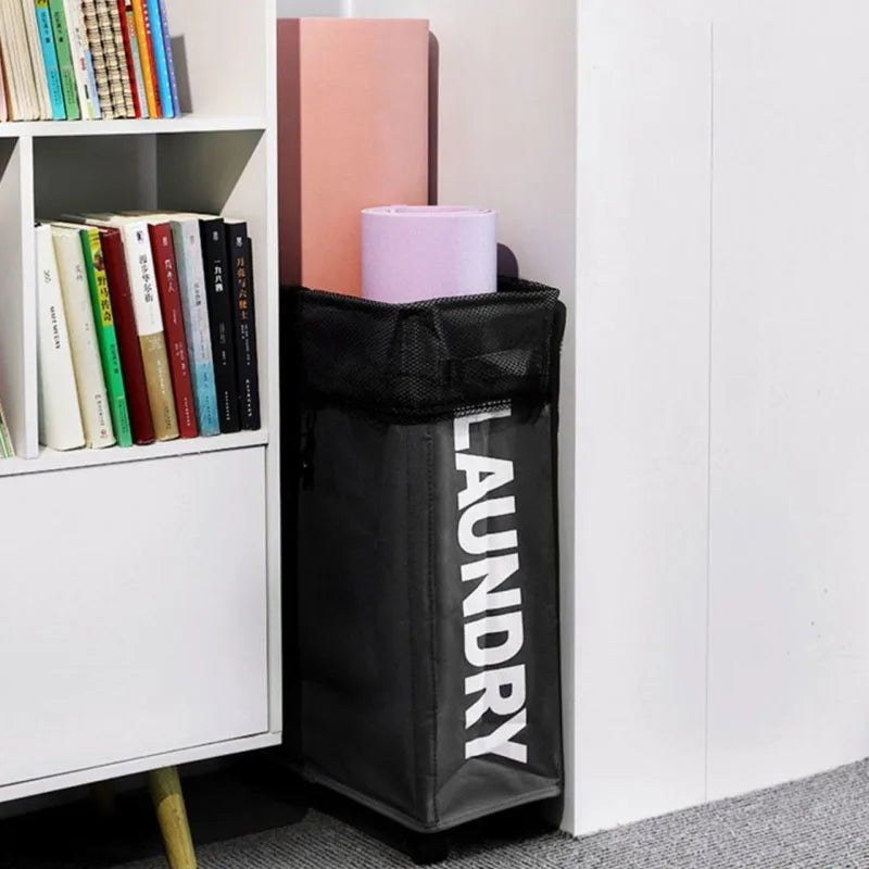 Purilite Select Foldable Laundry & Yoga Storage Basket with Wheels