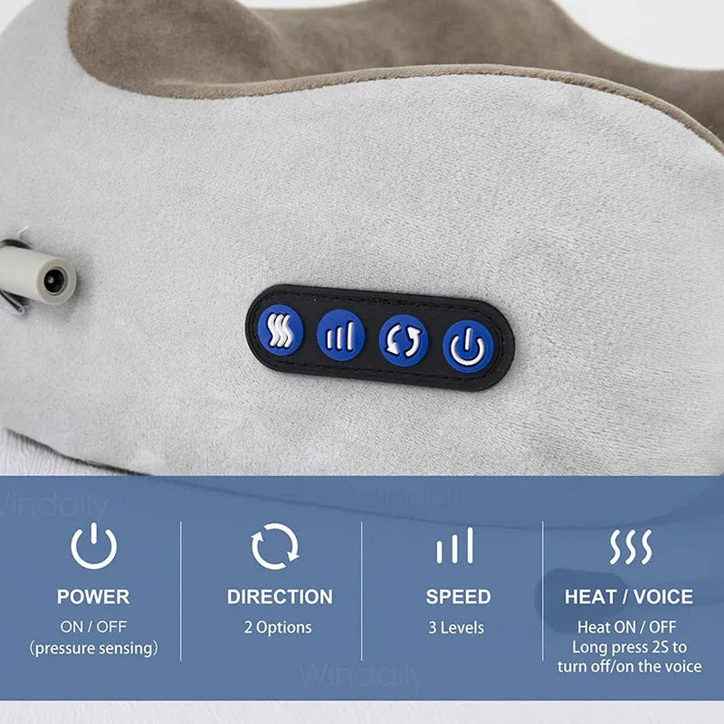 Purilite Select – U-Shaped Neck Massage Pillow