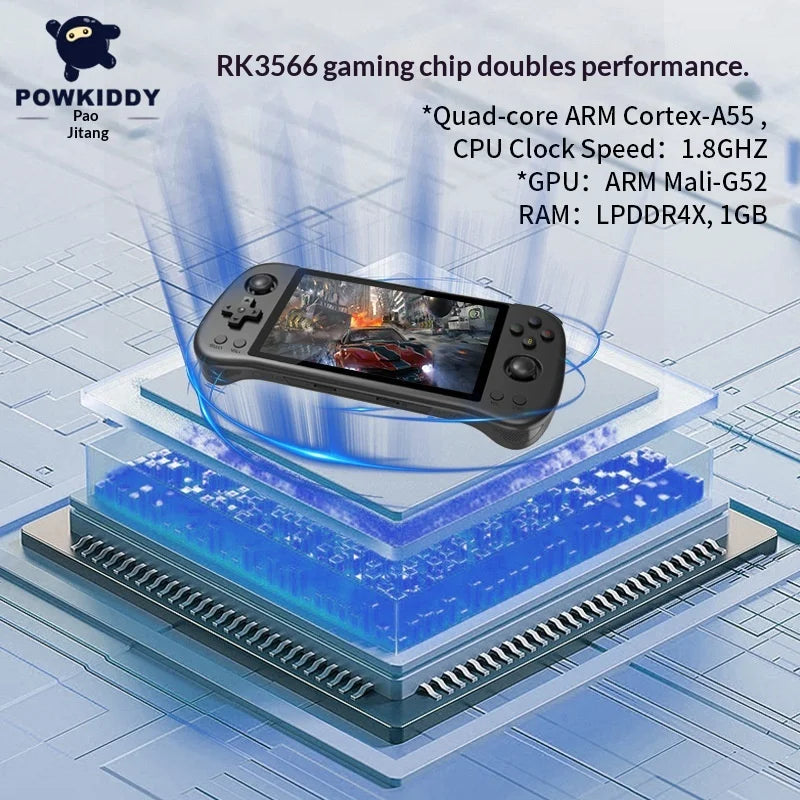 Purilite Select X55 Handheld Retro Gaming Console | 5.5" HD IPS Portable Game Player with Wi-Fi & Multi-Emulator Support
