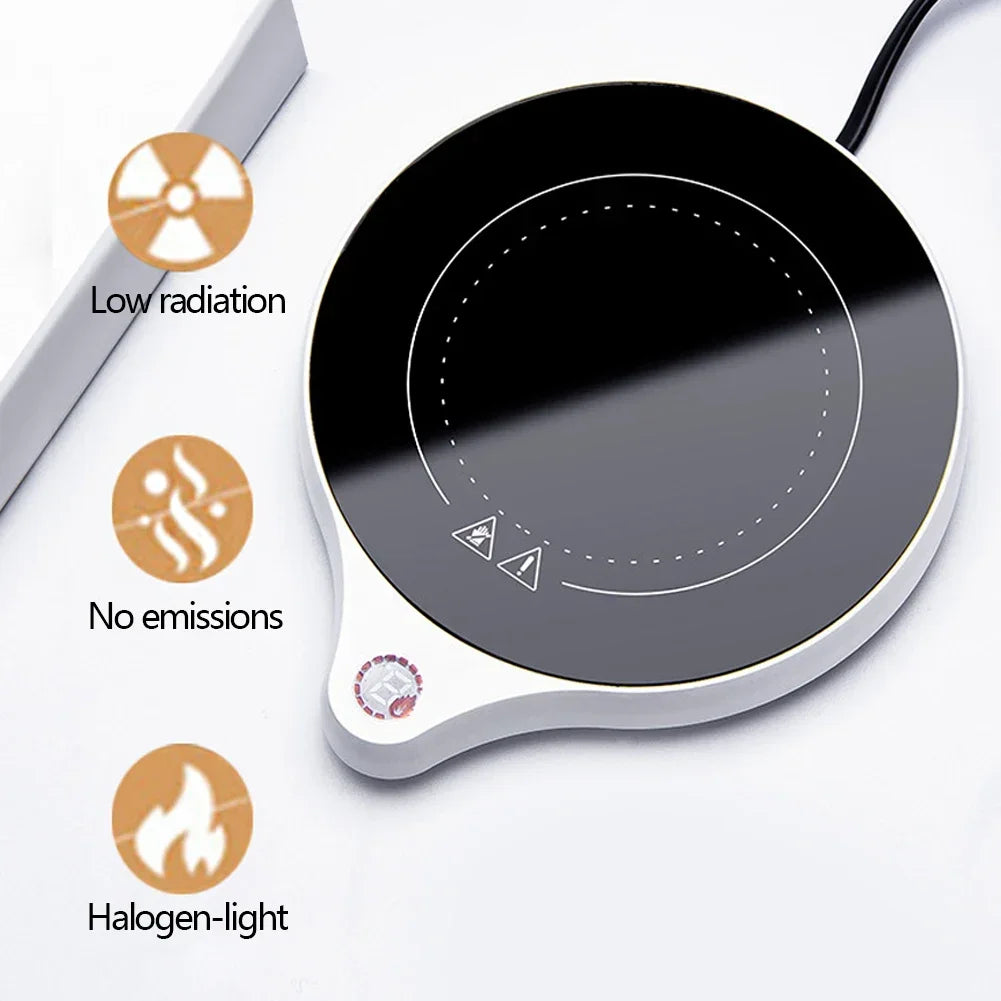 Purilite Select | Smart Cup Warmer Heating Coaster with 5 Temperature Levels & Auto Shut-Off