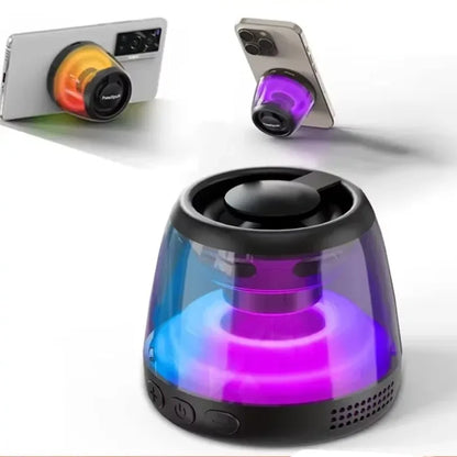 Purilite Select 2024 Mini Pocket Bluetooth Speaker Magnetic RGB Ambient Light TWS Stereo MP3 Player