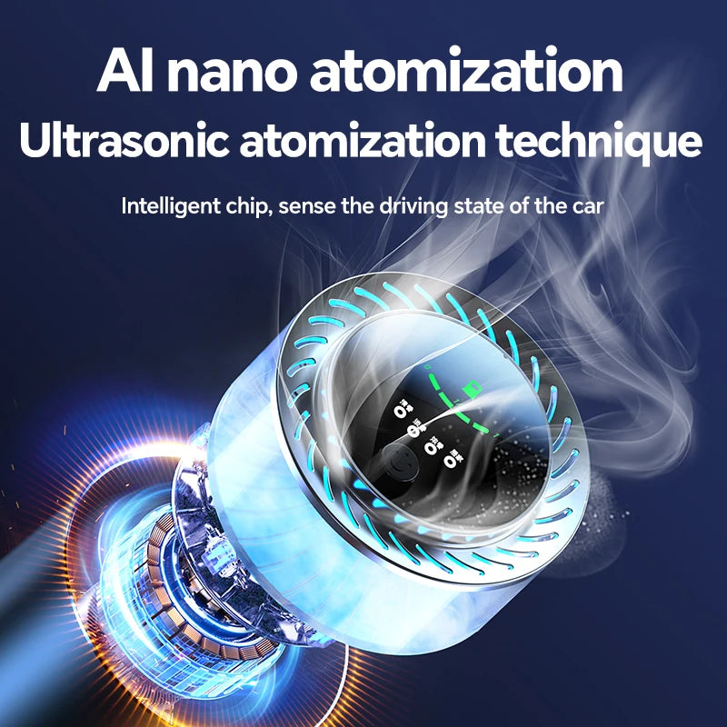 Cloud Scenery Car perfume New metal car fragrance Automatic start stop induction high-end car fragrance