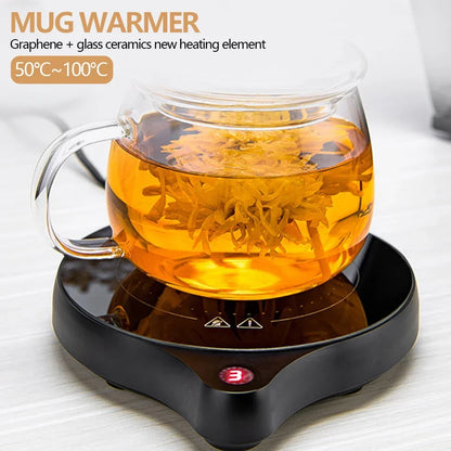 Purilite Select | Smart Cup Warmer Heating Coaster with 5 Temperature Levels & Auto Shut-Off