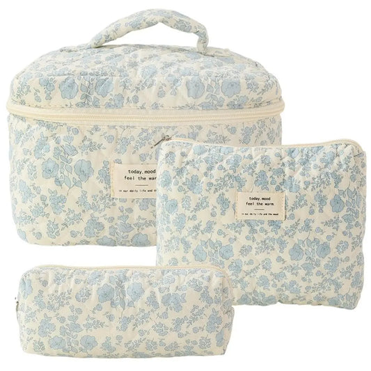 Purilite Select Quilted Cotton Makeup Bag
