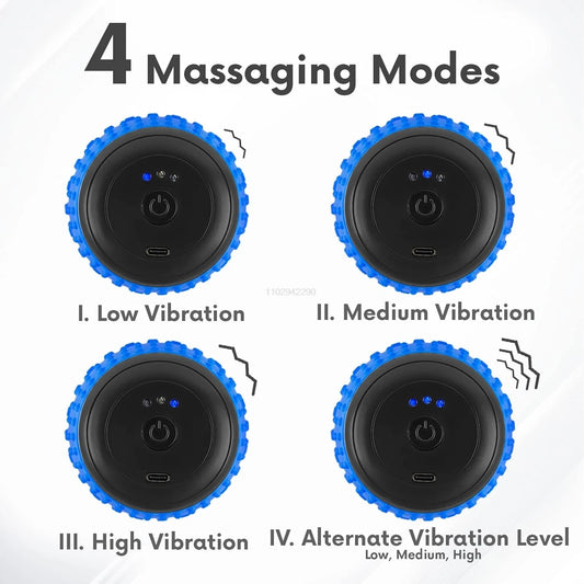 Yoga Fascia Ball Electric Peanut Ball USB Rechargeable Massage Ball Leg Muscle Relaxer Shoulder Neck Waist Massage Muscle Relax - PuriLite