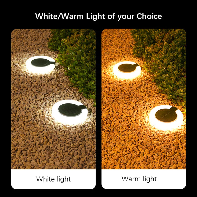 Purilite Select Solar Outdoor LED Landscape Lights Waterproof IP65 Warm White Garden Fence Pathway Buried Lawn Lighting Set