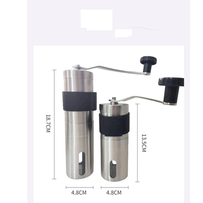 Manual Coffee Grinder Portable Coffee Bean Grinders Mini Stainless Steel Easy Hand Handmade Mill Foamer Kitchen Accessories Tool