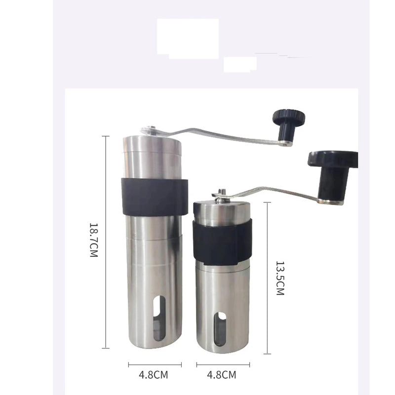 Manual Coffee Grinder Portable Coffee Bean Grinders Mini Stainless Steel Easy Hand Handmade Mill Foamer Kitchen Accessories Tool