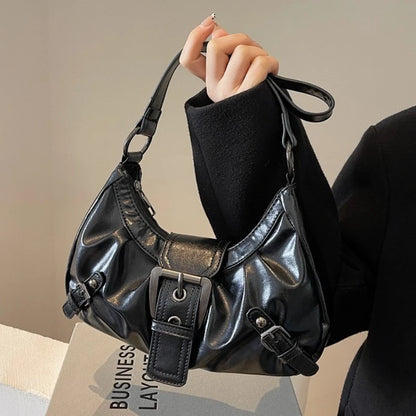 Purilite Select Y2K Retro Pleated Hobo Shoulder Bag