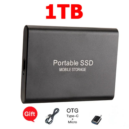 Purilite Select 16TB Portable SSD USB-C External Solid State Drive | High-Speed USB 3.1 Storage Drive for Laptop, Desktop, Mac & Android File Backup