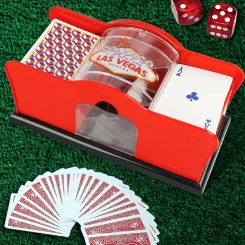 Purilite Select Automatic Card Shuffler Manual Playing Card Mixer Anti-Cheat Card Shuffling Device for Parties, Family Game Nights and Home Entertainment