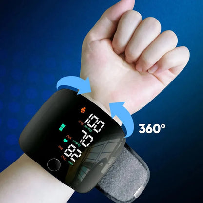 Purilite Select Digital Wrist Blood Pressure Monitor – Portable BP Monitor with Heart Rate Tracking, USB Powered, Easy-Read Display for Home Use - PuriLite