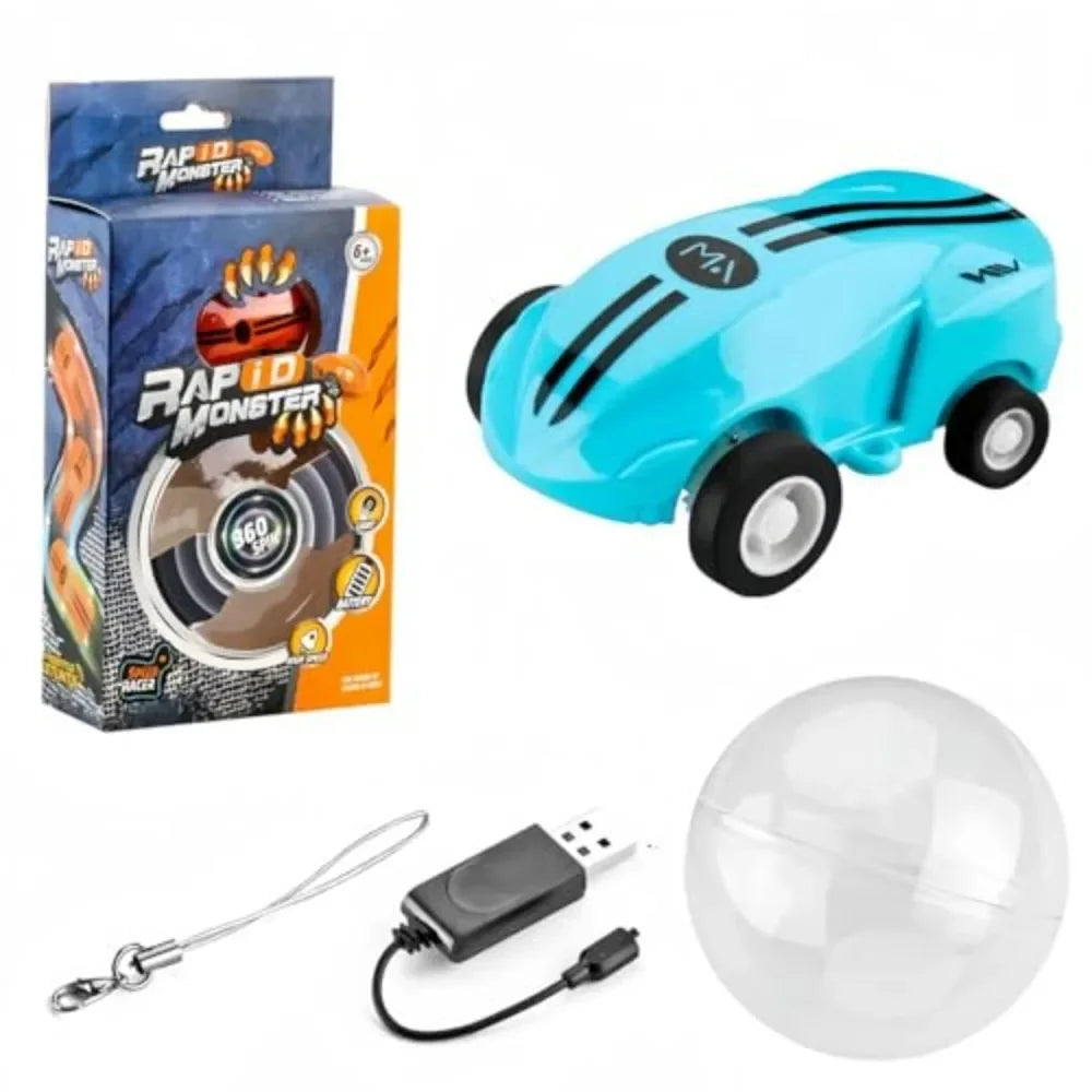 Purilite Select Small Pocket 360° Rotation Stunt Racing Car Mini High-Speed Kids Toy with Lights