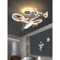 Purilite Select Aircraft Ceiling Fan Light – Decorative LED Ceiling Lamp with Remote Control for Children's Bedroom, Playroom and Study Space