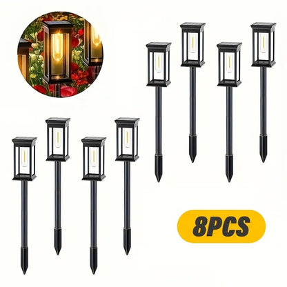 Purilite Select Solar Garden Pathway Lights Outdoor Waterproof Landscape Lawn Lights with Automatic On/Off