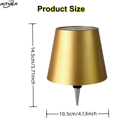 AITHEA Wireless LED Wine Bottle Light Rechargeable Vases Table Lamp Touch Switch Night Light for Cafe Bar Club Restaurant Decor