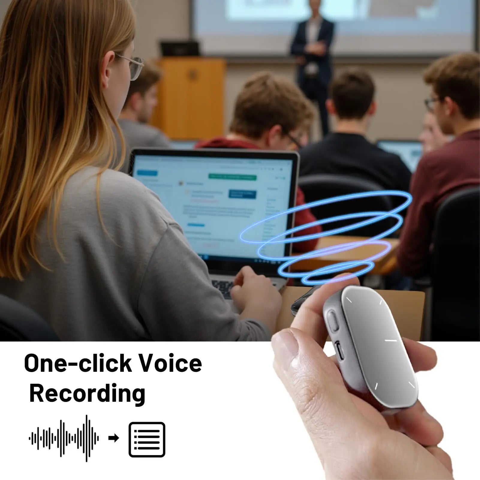 Cheerdots 2 Detachable Air Mouse Wireless Touchpad All-in-one Pocket AI Recording ChatGPT Enabled Mouse Customized Gaming Mouse - PuriLite