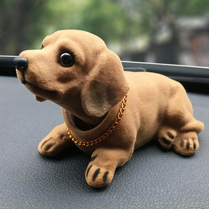 Purilite Select Bobble Head Dog Car Dashboard Ornament Shaking Head Puppy Figure Resin Vehicle Interior Decoration