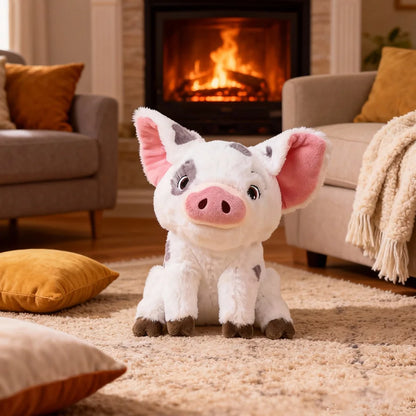 Purilite Select Cute Pig and Rooster Plush Stuffed Animal Toy Soft PP Cotton Cuddly Toy for Kids Room Decor Birthday Gift