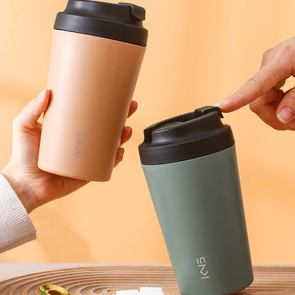 Purilite Select – 380ML Ceramic Coffee Mug with Lid (Modern Minimalist Style)