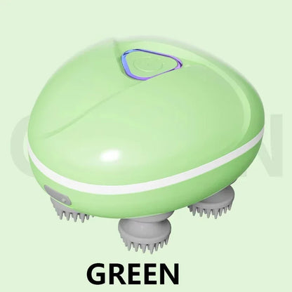 Electric Scalp Massager Kneading Vibrating Device Head Shoulder Neck Massage Deep Tissue Relaxation Pet Cat Body Care Tool