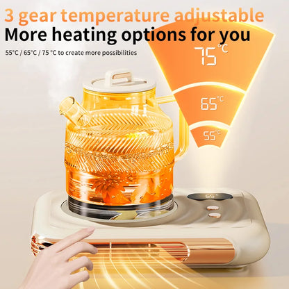 TINSOL Multi-function Constant-Temperature Cup Warmer Three-Level Temperature Adjustment Beverage Heating Tray Baby Milk Warmer - PuriLite