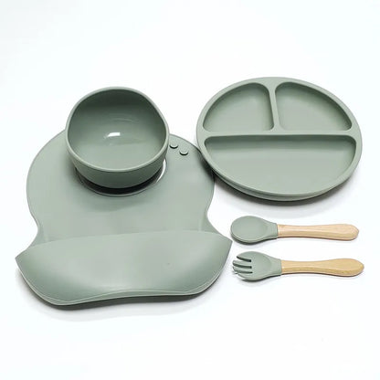 Purilite Select 5-Piece Children’s Silicone Dinnerware Set