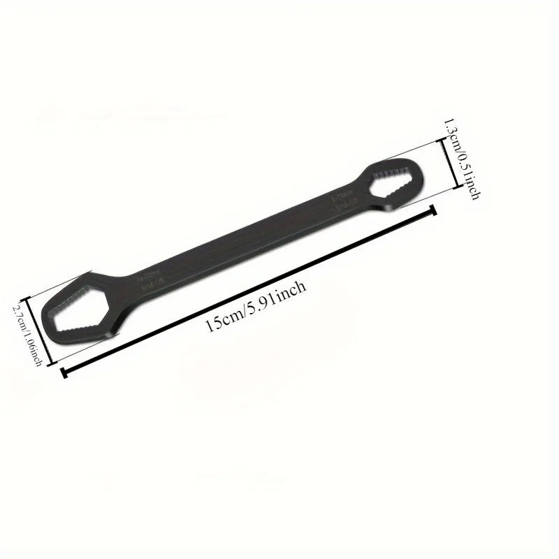1 PC Universal Double Ended ประแจ,Self-กระชับ 3-17 มม.สกรูซ่อมประแจ, double-Headed RATCHET Spanner,ปรับ