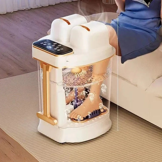 Foot soaking bucket household electric massager foot wash basin heating thermostat automatic foot bath tub new models - PuriLite