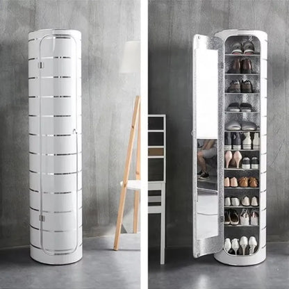 Purilite Select Rotating Shoe Cabinet 360° Modern Shoe Rack Organizer – Space Saving Revolving Storage Unit for Living Room Bedroom and Entryway - PuriLite
