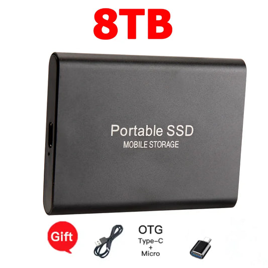 Purilite Select 16TB Portable SSD USB-C External Solid State Drive | High-Speed USB 3.1 Storage Drive for Laptop, Desktop, Mac & Android File Backup
