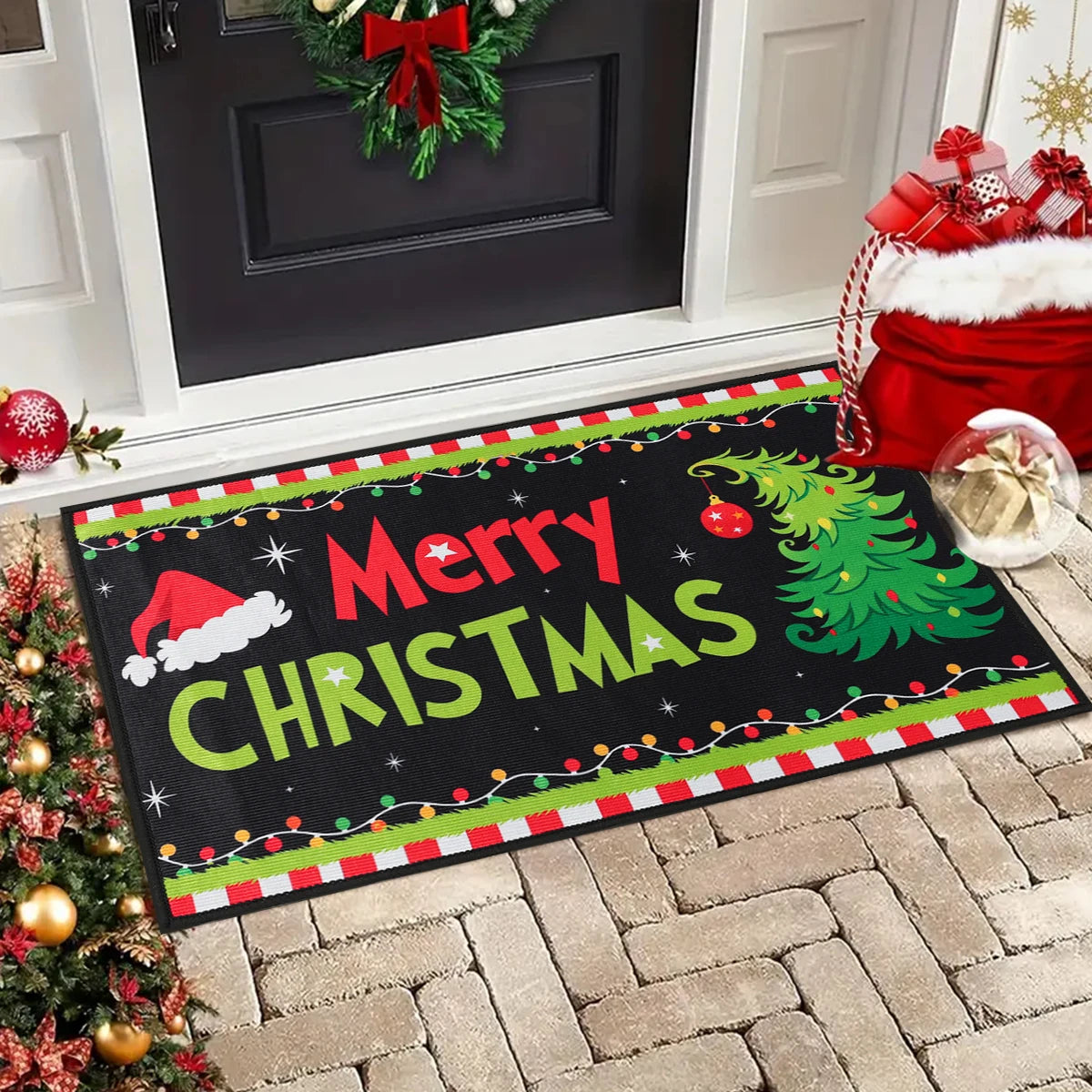 Purilite Select Christmas Welcome Doormat – Festive Outdoor Carpet for Merry Christmas & New Year 2025 Decor