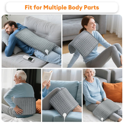 Purilite Select™ Electric Heating Pad for Back and Legs