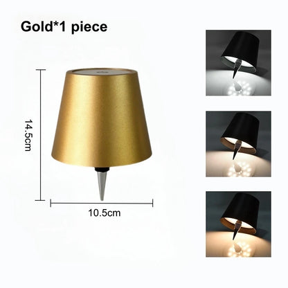 AITHEA Wireless LED Wine Bottle Light Rechargeable Vases Table Lamp Touch Switch Night Light for Cafe Bar Club Restaurant Decor