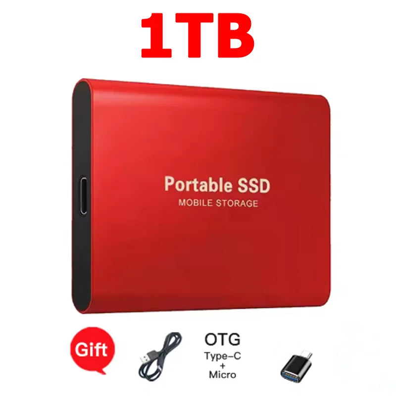 Purilite Select 16TB Portable SSD USB-C External Solid State Drive | High-Speed USB 3.1 Storage Drive for Laptop, Desktop, Mac & Android File Backup