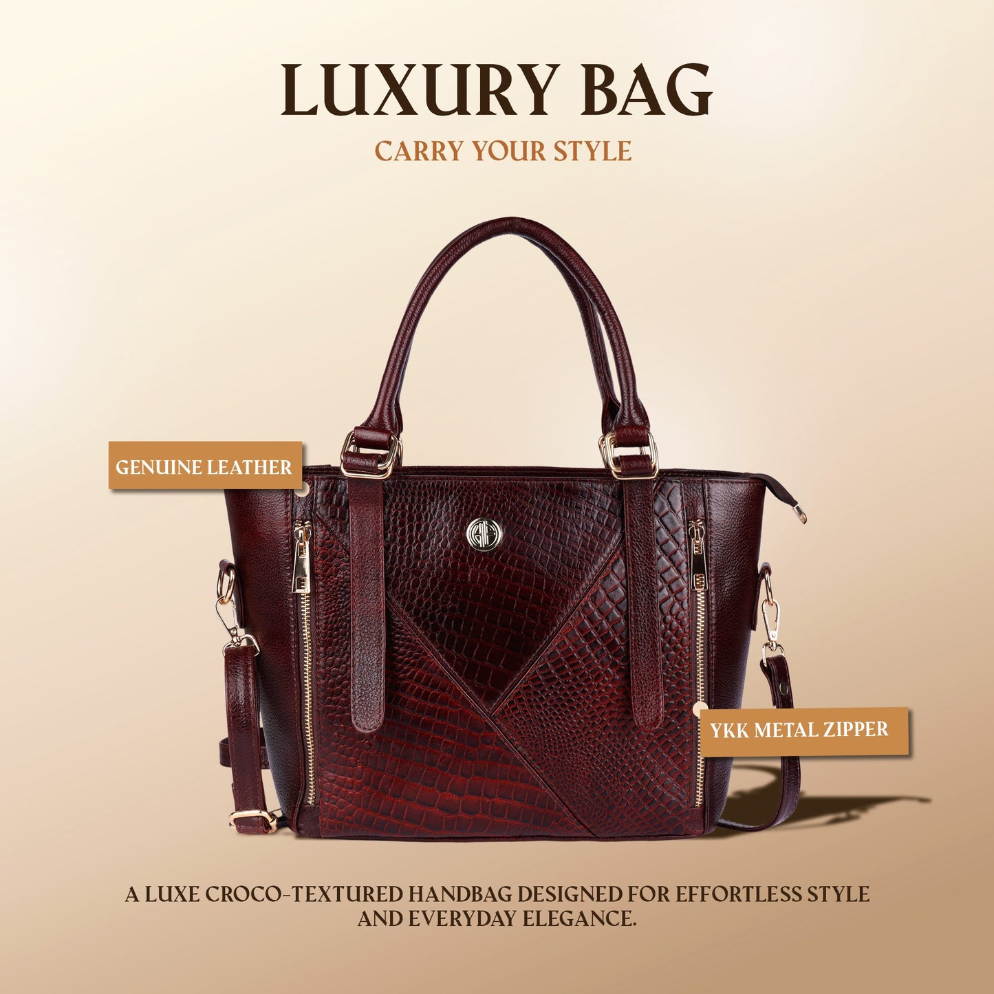 Hammonds WB3008BR Women’s Bag | Stylish Women’s Handbag | Casual & Formal Use Women’s Bag - PuriLite